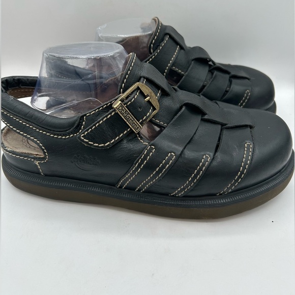 MIE RARE Dr Martens Sandals Mens Sz 11 Vintage Fisherman Black Chunky Y2K Grunge - Picture 6 of 14